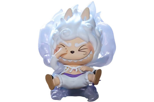 Pop Mart Labubu The Monsters x One Piece Series Monkey.D.Luffy Gear 5 (Secret Edition) Figure